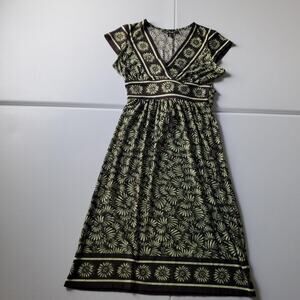 Y2K Babydoll Fairy Whimsy Dress Womens Small Floral Empire Waist Stretch Boho